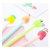 hp 3830 ink Refills 4 Piece Korean Stationery Cute Freshness Kawaii Fruit Pen Handles Creative School Supply Office Gel Pens Gift Freebie bbyHPQ bdesports