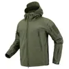 Inverno Tad Tactical Softshell Giacca mimetica Camouflage Uomo Squalo Pelle Army Camo Giacca a vento Impermeabile Caccia Abbigliamento Militare Giacche militari 201124