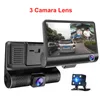 New Car DVR 3 Telecamere Lens 4.0 Inch Dash Camera Dual Lens con telecamera per la retromarcia Videoregistratore Registratore automatico Dvr Dash Cam