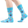 SANZETTI Neue Damensocken Lustige bunte gekämmte Baumwolle Zuhause Bequeme Donut-Eiscreme Frische Fee Hochzeitsgeschenk Partysocken 201109