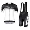 2020 Ny Scott Team Cykling Jersey Set Män Sommar Andningsbar Snabb Torr Kortärmad Vägen Bike Kläder MTB Cykel Outfits Sportkläder Y0