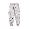 Svart taktik lastbyxor män mode streetwear joggare män penna byxor stor fick design byxor elastisk midja hg091 h1223