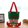 New Design Non Woven Fabric Christmas Elf Pants Stocking Candy Bag Kids X-mas Party Decoration Ornament Gift LX3801