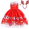 Ny julklänning för tjejer kostym barnklänningar för flickor prinsessan klänning barn kväll fest klänning 3 4 5 6 7 8 9 10 år7798049
