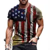 T-shirt oversize Uomo Estate 2021 Manica corta Stampa digitale 3D T-shirt casual Uomo Harajuku Hip Hop Abbigliamento uomo Top Tee G0113