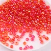 10g 1.5mm vidro solto contas de semente japonesa beads ab cor geada de vidro opaco contas redonda orifício