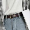 Cintura da donna in vera pelle di alta qualità Casual Casual Brand Brand Brand Thin Belt Dress Jeans Fashion Brand Brand Solido cinturino a colori LB2229 G220301