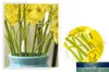 95cm 1PC Oncidium giallo del fiore artificiale di bella cerimonia nuziale fatto a mano per la decorazione domestica del salone della festa nuziale Dropshipping