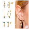blue bead earrings