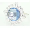 2021 22 Colors--50pcs/lot Fashion Acrylic Gem Silver Plated Napkin Rings Wedding Bridal Shower Favor Napkin Holder