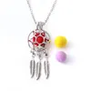 Médaillon Collier Creux Couleur Argent Essentiel Diffuseur Médaillon Parfum Pendentif Feuille Gland Collier