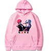 90s Anime Hoody Streetwear Mens Felpe con cappuccio Assassinio Aula Karma Akabane Pullover Tops H1227