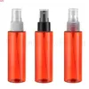 100 pcs 100ml Spray cosmético garrafas vermelhas para embalagem de cosméticos, recipiente de animal de estimação plástico vazio com névoa Bomba de pulverizador Bottle Bothebest Qualtity
