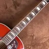 Sunset Red 43 inç J200 Model Masif Ahşap Bölüm Folk Akustik Guitar2403331