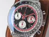 AIF B01 Chronograph 43 Swissair A7750 Automatic Mens Watch AB01211B1B1A2 Svart Vit Ring Stålarmband 2020 Bästa upplagan PtBL Puretime B2