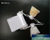Jewelry Packaging Bags 100pcs 7x9 cm Drawable White Small Organza Bags Pouches Favor Wedding Christmas Party Gift Bag Decoration