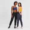 Woven Pocket Yoga Outfits Byxor lösa joggingbyxor snabbtorkande resår löpning fitness sport fritids gym kläder dragsko kvinnor trosor leggings tight design366ess