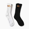 black and white womens cotton socks style personalized embroidery broken head bear online popular fashion sports trendy cotton so