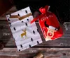 Weihnachts-Kunststoff-Beutel mit Kordelzug, Süßigkeiten, Kekse, Snacks, Geschenktüten, Geburtstagsfeier, Hochzeit, Deko-Tasche, Lieblingstaschen für Kinder