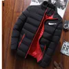 2022 new winter jacket men's fashion stand-up collar parker zipper padded G220301