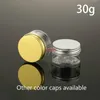 30g Empty Clear Jar 1oz Plastic Small Bottle Transparent Cosmetic Lotion Gel Cream Coffee Spice Sample Container Free Shippingfree shipping