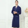 Fibre de bambou Hommes Peignoir Tache Robe Homme Vêtements de Nuit Doux Chemise de Nuit pour Homme Pyjama Robe Salon Porter Nature Bambou Été 201109