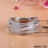 925 Pierścienie srebrne srebrne Fahion Designer Biżuteria Kobiety Diamenty Pierścień dla kobiet Hiphop z 511 rozmiarami Pierścienie łańcuchowe9984698