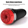 Nxy Sex Men Masturbators New Automatic Powerful Sucking Male Masturbator Blowjob Machine Oral Vibrator Silicone Pussy Toys for Goods Adults 1222