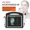 Ny ankomst Fraktional RF Microneedle Machine och 4D Ultraljud 2 i 1 radiofrekvens Hifu Face Facial Wrinkle Remover Beauty Machine