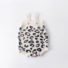 Girl Winter Leopard Abbigliamento lavorato a maglia neonato Knit Romper Cashmere Baby Cardigan Maglione Toddler Tangsuit 201028