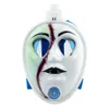 Gesichtsgasmaske, Wasserpfeife, Rauchpfeifen, Wachsbrenner, Acryl-Schädelkopf-Kunststoffrohr