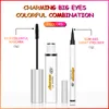 QIC Jewel Light Color Liquid Eyeliner And Mascara Set 36H long lasting Waterproof 3 Color Options Eye Makeup1587034