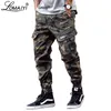 Lomaiyi camo joggers män lastbyxor mens militär svart / kamouflage byxor ren bomull mäns lastbyxor med fickor BM305 201106