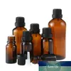 5–50 ml große bernsteinfarbene braune Glas-Tropfenflasche, Aromatherapie-Flüssigkeit für ätherisches Basis-Massageöl, Parfümflaschen, nachfüllbar