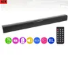 Wireless Bluetooth Soundbar for TV and PC, 20W Wired Home Theater Speaker, with Surround Sound TV, FM Boombox, BS-28B