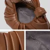 Shopping Bags Fashion Designer Underarm Retro Pu Knot Tote Women's Ruched Handbags Casual Shoulder Shopper Portable Pouch Clutch 220301