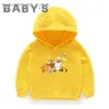 Children Hooded Hoodies Kids Curious George Monkey Cartoon Sweatshirts Clothes 2011272275905