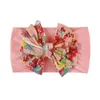 Turban Floral Mode Accessoires De Cheveux Princesse Head Wrap Nouveau-Né Infantile Bébé Filles Floral Bow Bandeau Stretch Hairband Chapeaux