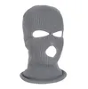 Ciclismo Caps Máscaras Inverno Balaclava 2 Buraco Facial Máscara Chapéu Completo De Tricô Motocicleta Escudo Ao Ar Livre Andar de esqui Alpinista Cabeça Cabeça