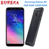 الأصلي سامسونج غالاكسي A6 (2018) A600F Octa Core 3GB RAM 32GB ROM LTE 4G 16MP كاميرا مقفلة