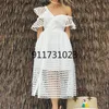 Robe Maxi longue africaine blanche col en v pour femmes sur l'épaule dos nu robes de soirée quotidiennes pour les femmes