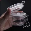 200g 1pc vide en plastique rond en plastique scellé contenant des couvercles, bocal de pot de nourriture, masque de crème à la crème