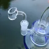 6 tum lång glasbong Inline Perc vattenrör Miniriggar Tjocka bongs med 4 mm Quartz Banger CS181