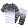 Tracksuit Men Casual Summer Men S Zestaw Mens Floral T Shirt Druku