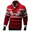 Natale Autunno Jersey Navidad Hombre Jacquard Maglione maschile Slim Maglioni lavorati a maglia Uomo Pullover 201120