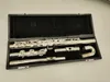 Muramatsu Alto Flute G Tune 16 Zamknięte klucze do dziury Sliver Splowany profesjonalny instrument muzyczny z przypadku 8842057