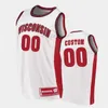 Özel Wisconsin Basketbol Dikişli Jersey Sam Dekker Frank Kaminsky Ab Nicholas Ethan Happ Alando Tucker Dmitrik Trice Brad Davison Nate Reuvers