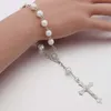 Free shipping Catholic Rosary Necklace Glass Beads Decade Rosary Pendent For Women Gift