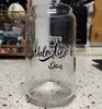 Sublimering ny 12 16 20oz tumblers kreativa paljetter glas kan forma flaskan med lock och halm sommar dricksvaror mason burk juice cu1826