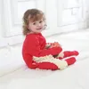 Ensembles de vêtements bébé combinaison vadrouille barboteuse né à manches longues ramper enfant en bas âge costume coton infantile tenue de nettoyage unisexe